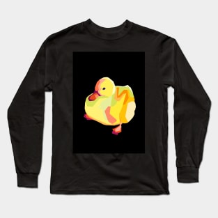 Cute Duck Meme Pop Art Long Sleeve T-Shirt